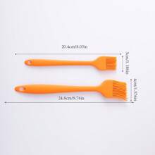 2 Pieces/Set Of Silicone Oil Brush, Barbecue Brush, Kitchen Baking Cake, Oiling Brush, All-In-One Silicone Oil Brush