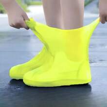 1 Pair Of Outdoor Latex Rain Boots Waterproof Shoe Covers, Suitable For Multi-Scenario Waterproof Shoe Covers. Durable, One Size ,Office,Household,Travel