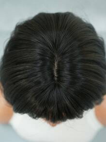 PIAOYUN 12 Zoll kurze gerade geschichtete Haare Perücke mit Pony, hochdichte, natürlich aussehende Kunstfaser Perücke hitzebeständig für Mädchen Alltag und Partys, kurzer schwarzer Bob für Frauen