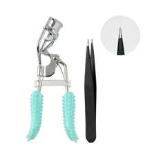 2pcs Set Portable Makeup Novice Eyelash Curler & Long-Lasting Eyelash Curler Tool Kit - Natural Universal Eyelash Curler