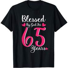65th Birthday Tee Gift And  For 65 Years Birthday T-Shirt - Black - View 1