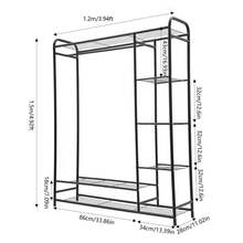 Freestanding Clothing Garment Rack Rolling Clothes Organizer Wardrobe Closet - 1 - View 3