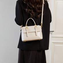 Women's Handbag Japanese-Style Preppy Style Casual Simple Handbag Fashionable Retro Large Capacity Commuter Bag Crossbody Bag - White - View 3