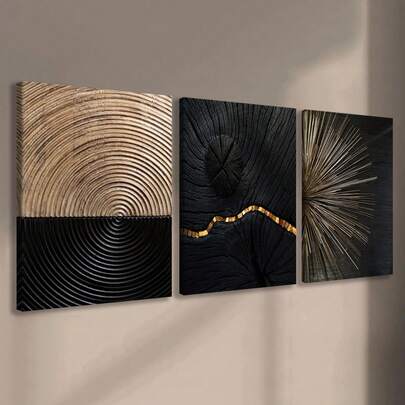 3pcs, Wrapped Canvas, Modern Art Wall Painting, Fantasy Decoration, Perfect Gift For Friends And Family, Home, Room Murals, Office, Living Room, Bedroom Wall Decoration, Framed Painting, Home Decoration, Room Decoration. ,Wall Art With Frame