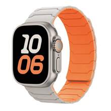 Magnetisches Silikon Armband kompatibel mit Bändern in Größen 45mm, 44mm, 40mm, 42mm, 46mm, 41mm, 49mm, 38mm, Sport Armband kompatibel mit Watch Series 10, SE, 9, 8, 7, Ultra 2, Zubehör für Damen und Herren