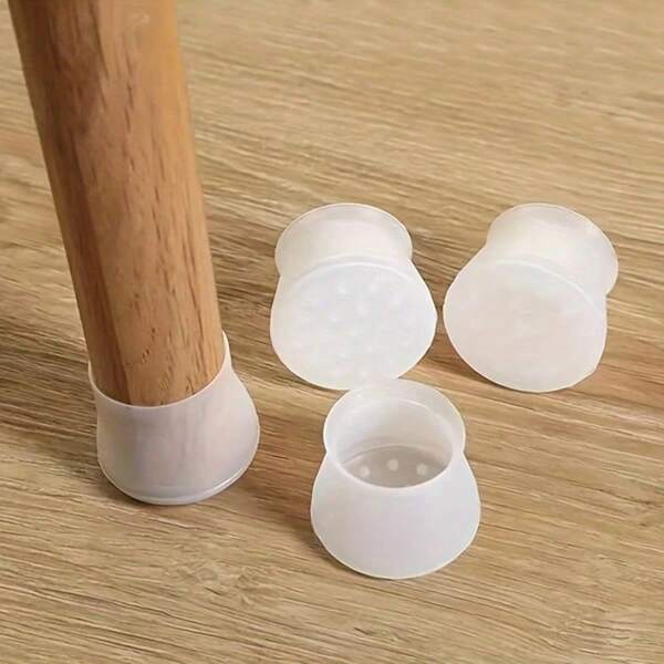 3/12 peças de capas de silicone para pernas de cadeira, protetores antiderrapantes para pernas de móveis, almofadas antiderrapantes para piso de mesa e cadeira, outros tipos de acabamento de metal, reduzem o ruído, adequadas para decoração de casa - reutilizáveis