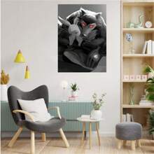 1pc Frameless Vintage Painting Anime Art Posters Decoration Game Room Bar Coffee Shop Bedroom Dormitory Wall Cartoon Modern Wall Arts Decoration Home Decoration Gifts ,Wall Art With Frame