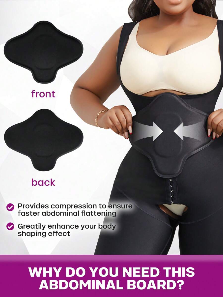 larrycard 1pc Flattening Abdominal Lumbar Lipo Foam Back Support Belly Binder Ab Board Fajas