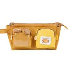 Cartoon Large Capacity Pen Bag Student Stationery Storage Pouch Cute Chestnut Bear Canvas Pencil Bag,Back To School,School Supplies - Multicolor - View 13