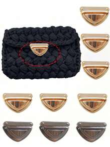 Lock Clasp Catch Purse, Thumb Lock Purse ,Buckle Fasteners Wallet Buckle, Purse Metal Clasp, Locks For Diy Making Craft Bag Pursebuckle Accessories Replacement,Give To Friends, Classmates, Family, Relatives, Colleagues, Diy By Yourself
