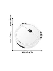 Aspiradora inalámbrica recargable por USB de color blanco, máquina de limpieza mini aspiradora para el hogar, polvo y limpieza, barrido y trapeado automático inteligente para pisos duros