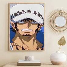 ONE PIECE Set Of 1/3/6 Pcs Anime One Piece TRAFALGAR LAW Poster Funky Canvas Wall Art Posters & Prints For Dorm Bedroom Living Room Decor ( Unframed)