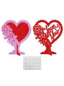 2 soportes de mesa decorativos con marcos de foto 3D, decoración y accesorios para ambientación de bodas y fiestas