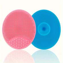 2pcs Soft Silicone Facial Cleansing Brushes - Gentle Exfoliating & Deep Pore Cleaning Skin Care Tools,Gift - Multicolor - View 8