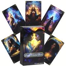 78 cartes tarot oracle anglaises, convenant pour des jeux spéciaux et des divertissements de fêtes mahjong