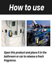 Portable Air Freshener - Car Air Freshener & Home Fragrance Diffuser For Bathroom, Bedroom, Eliminates Odors, Provides A Pleasant Aroma And Freshens Up The Atmosphere