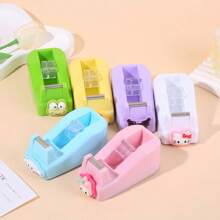 Sanrio Cute Desktop Non-Slip Sanrio Tape Cutter Transparent Tape Dispenser Cartoon Scrapbooking Tapecase Back To School
