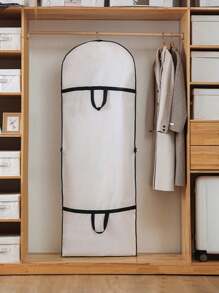 Sac à vêtements polyvalent, housse anti-poussière pour robe de mariée, sac de rangement pour robe de mariée, housse de protection pour costume, sac à vêtements pour longue robe de soirée et manteau, pochette de rangement suspendue et hermétique