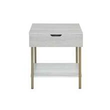 Mesa auxiliar cuadrada Whitman - Blanco - 1 - Ver 1