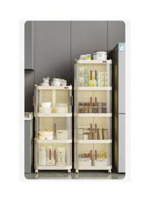 1pc Storage Cabinet/Trolley For Snacks, Living Room/Bedroom Home Use, Baby Items, Toys, Clothes, Multi-Layer Storage Cabinet