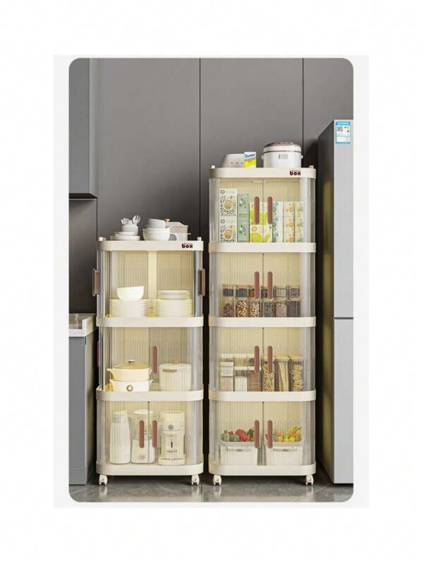 1pc Storage Cabinet/Trolley For Snacks, Living Room/Bedroom Home Use, Baby Items, Toys, Clothes, Multi-Layer Storage Cabinet
