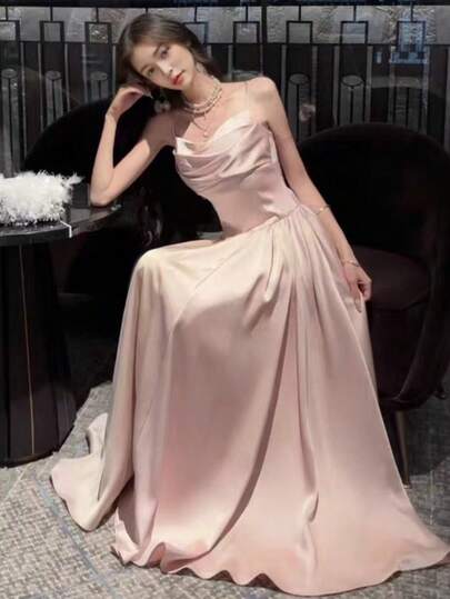 French Elegant Wedding Guest Bridesmaid Dresses Evening Party Graduationlong Dress Summer Romantic Brunch Outfits For Women