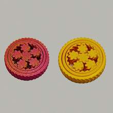 1/2 Pcs Fidget Spinners Adults, 3D Printed Fidget Spinners Toy ADHD Autism Sensory Stress Relief Toys, Hand Toys Office Desk Toy, Birthday Party Favors - Multicolor - View 10