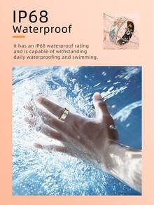 女士 2025 戒指，时尚健康监测戒指智能健身追踪器，带心率、血氧、300 米防水、远程摄像头、健康智能戒指 - 彩色 - 查看 7