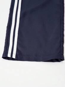 Girls' Fashion Casual Fashion New 2 Pieces Vest Set, Digital Print, Tank Top Paired With Side Pants With White Striped Long Pants, Suitable For Summer Outdoor Wear, Daily Gatherings, Travel, Etc