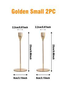 1/2/3/6 Pcs Candle Holder Set, Gold Metal Luxury Candle Stand, Home/Wedding/Romantic Dinner Decor, Room Decoration, Home Decor, Gift, Holiday Decoration