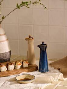 Cirelle 1pc 120ml窑烧陶瓷调味瓶日式油壶酱油瓶醋瓶橄榄油瓶创意调味瓶厨房用品 - 彩色 - 查看 1