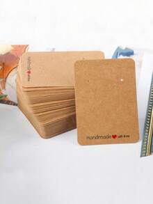 100/200pcs Earring & Necklace Storage Display Cards With Pouches - Multicolor - View 4