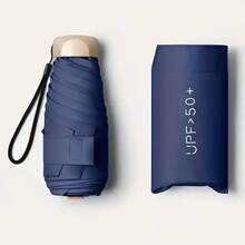 1pc Ultra-Light Compact Pocket Umbrella - UV Protection, 6 Ribs, Windproof, Sun & Rain Dual-Use, Durable Vinyl Canopy Summer Cooling, Beach, Travel, Spring Summer Picks, Brides Maid Gifts, Room, Bedroom Decor, Bedroom Decor, Beach, Travel, For Men, For Women, Vacation - Multicolor - View 8