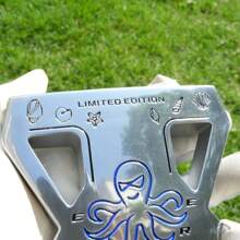 Artisan Carved Octopus Putter Head | Precision Milled Face + 360° Alignment | Limited Oceanic Art Edition | Stainless Steel, Genuine Replacement Part For Putter