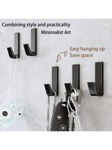 1pc Aluminum Alloy No-Drill Wall Mount Sturdy Hanger Hook, Entryway & Kitchen & Bathroom Storage Hooks,Bathroom Shelf,Hangers Hooks Hanger,Wall Pictures,White Hook,Black,Sticky Wall Hooks,Purse Hanger Wall,Wall Hangings,Picture Frame Hooks,Wall Picture Frame,Wall Hooks Self Adhesive,Hooks,Hook,Wall Hooks,Bathroom,Towel Holder,Hooks,Wall Hooks,Hooks,Wall Hook,Door Hanger