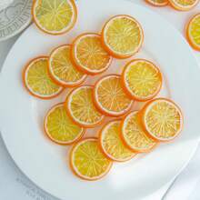 5/10/20PCS Fake Plastic Lemon Slices, Artificial Simulation Fruit Lemon Slice Realistic Fake Fruit Model Party Home Kitchen Restaurant Decoration,Home, Dining Room, Living Room, Outdoor Garden Decoration,Mother's Day Gifts, Birthday Bifts, Graduation Season Gifts,Wedding Season, The Art Of Inserting Flowers, Photography Props