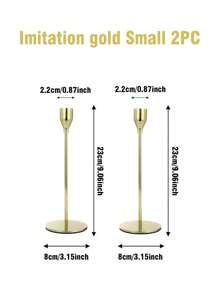 1/2/3/6 Pcs Candle Holder Set, Gold Metal Luxury Candle Stand, Home/Wedding/Romantic Dinner Decor, Room Decoration, Home Decor, Gift, Holiday Decoration