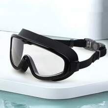 Large Frame Swimming Goggles, Transparent Anti-Fog Waterproof Swim Glasses For Men And Women, Professional Swimming Goggles With Wide Clear Vision And Comfortable Fit