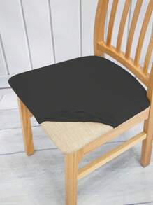 1/4/6pcs Milk Silk Chair Seat Cushion Covers, Removable Half-Cover Dining Chair Pad Protectors, Suitable For Kitchen, Dining Room, Living Room