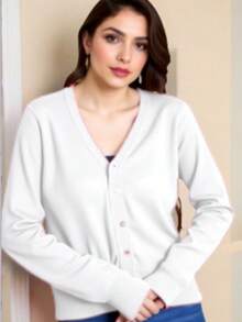 Women Cardigans - Weiss - Übersicht 2