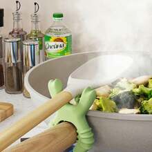 Crab Silicone Utensil Rest, Small Crab Spatula Rack, Silicone Household Kitchen Rack,Stove Anti Scalding & Overflow Soup Spoon Kitchen Utensils Placement Spatula Rack - Multicolor - View 6