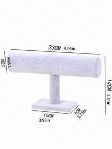 1 件单层法兰绒手链架珠宝收纳展示架，适用于手表、头带、发饰，夏季必备女士收纳整理礼物旅行返校