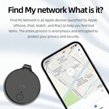 Global Positioning Anti Loss Device, Mini Intelligent Locator, One Click Search, Remote Search, Forget Notification, GPS Tracker. Global Positioning Compatible With The "Find My Global" Platform, Suitable For The Elderly, Children, Pets, Cars, Keys, Luggage And Other Anti Loss Reminders, Tracking And Location Search, Only Supports IOS