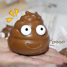 1/3/5pcs Creative Fluid Poop Squishy Toy - Squishy Stress Relief Poop Ball - Stretchy, Hilarious Squeeze Toy For Stress & Anger Management - Multicolor - View 1
