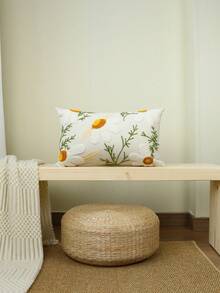 1件花卉刺绣靠垫套（无填充物） - 彩色 - 查看 12