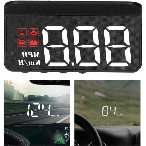 Vitezometru M3, afișaj Head-Up HUD auto, viteză digitală OBD, alarmă RPM, alarmă de supraviteză, alarmă de tensiune, memento oboseală la volan, fonturi mari etc. pentru toate mașinile după 2007, proiector parbriz multifuncțional, alarmă indicator oboseală la volan