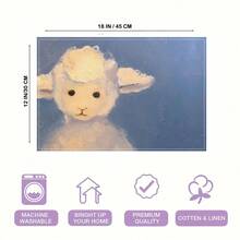 1/4/6/8/12 Stück bedruckte waschbare Tischsets aus Leinen, Oberflächenschutzmatten, Tischsets für Innen und Außen, geeignet für Feierlichkeiten, Küchen- und Esszimmerdekoration