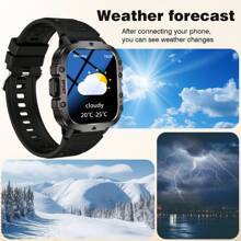 Smart Watch, Wireless Dialing/Calling, Call Reminder/Rejection, Custom Wallpaper, Multiple Sports Modes, Tracking Sports Data, Alarm Reminder, Remote Control Photography, Weather Forecast, Unisex, Suitable For Android And IOS