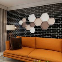 1 Roll White Tile Pattern Wallpaper, Easy To Clean, Removable, Peelable, Suitable For Kitchen, Bedroom, Living Room And Bathroom, 950x40cm