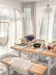 4/2/1 pieza Cortinas de mosquitero de tul blanco para uso en exteriores, cortinas de tul traslúcido con bolsillos para varilla, transpirables y de altura ajustable, aptas para gazebos, patios, cabañas, jardines, porches, pasillos y balcones